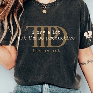 Taylor Swift “I Cry A Lot But I'm So Productive” Broken Heart Vintage T Shirt
